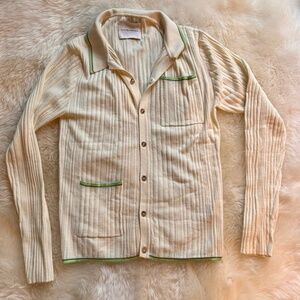 King & Tuckfield Off-White Knitted Shirt